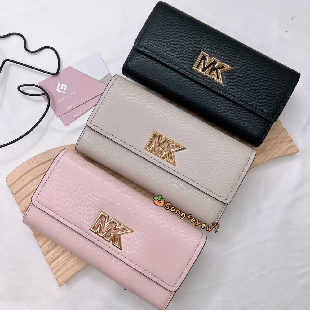 美國代購🇺🇸台灣現貨 Michael Kors｜MK 大logo 信封長夾
