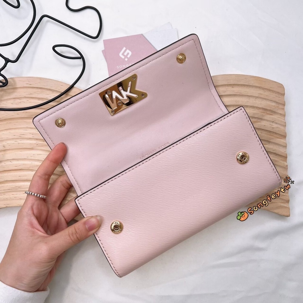 美國代購🇺🇸台灣現貨 Michael Kors｜MK 大logo 信封長夾-細節圖3