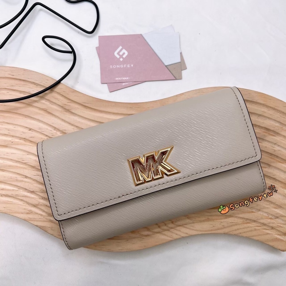 美國代購🇺🇸台灣現貨 Michael Kors｜MK 大logo 信封長夾-細節圖7
