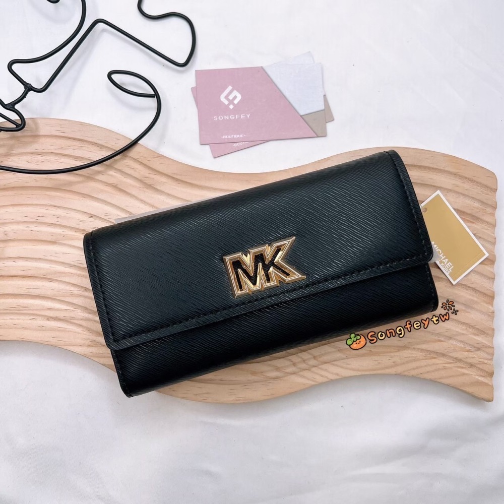 美國代購🇺🇸台灣現貨 Michael Kors｜MK 大logo 信封長夾-細節圖9