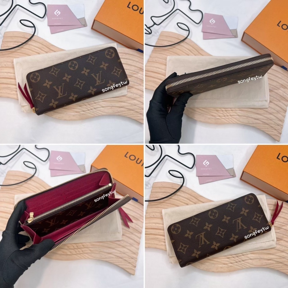 歐美代購 台灣現貨 Louis Vuitton｜LV 薄款 老花 拉鍊長夾(M60742)-細節圖5