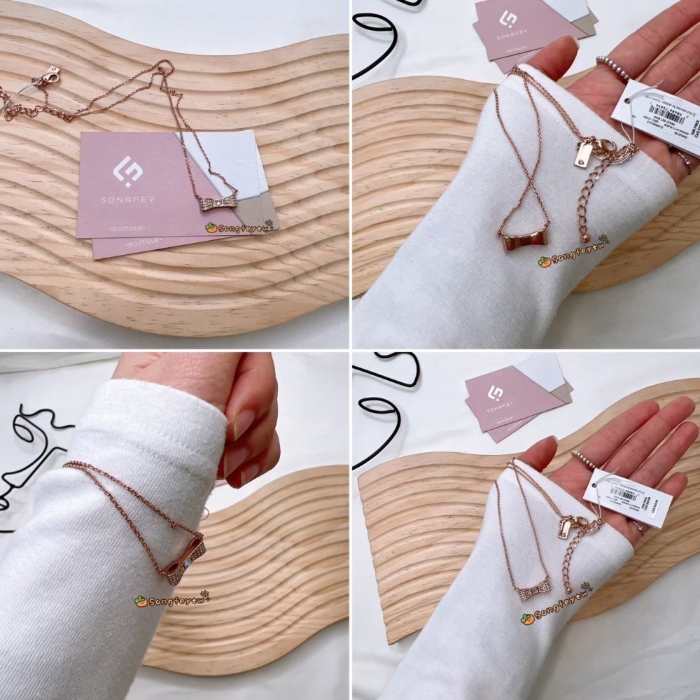 美國代購🇺🇸台灣現貨 Kate spade 米妮項鍊 幸運草項鍊 蝴蝶結項鍊 頸鏈-細節圖8