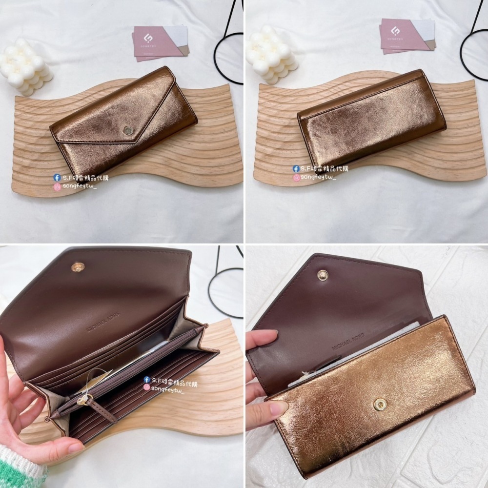 美國代購🇺🇸台灣現貨 MK 限定款 信封長夾-細節圖11