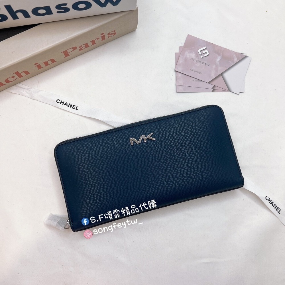 美國代購🇺🇸台灣現貨 MK 男款 水波紋 拉鏈長夾-細節圖2