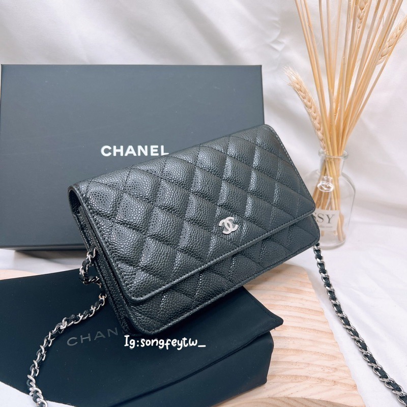歐美代購 台灣現貨 Chanel 香奈兒 經典款 魚子醬WOC-細節圖5