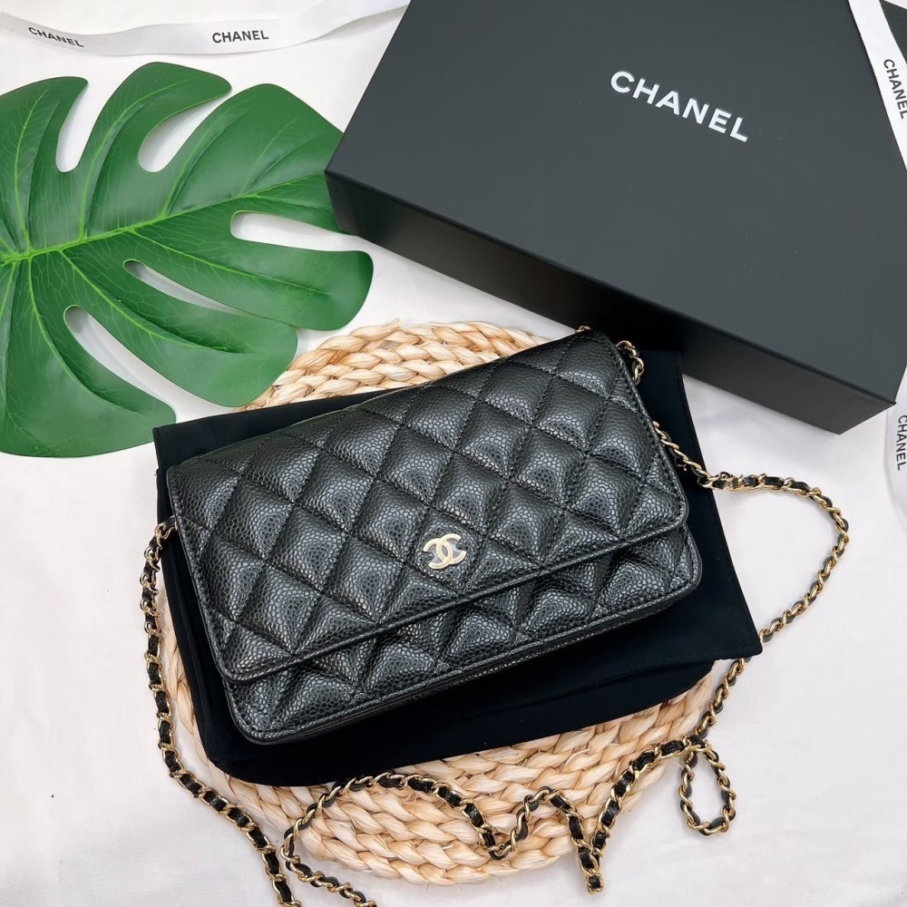 歐美代購 台灣現貨 Chanel 香奈兒 經典款 魚子醬WOC-細節圖8