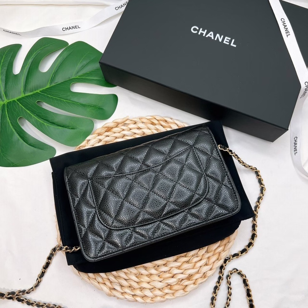 歐美代購 台灣現貨 Chanel 香奈兒 經典款 魚子醬WOC-細節圖10