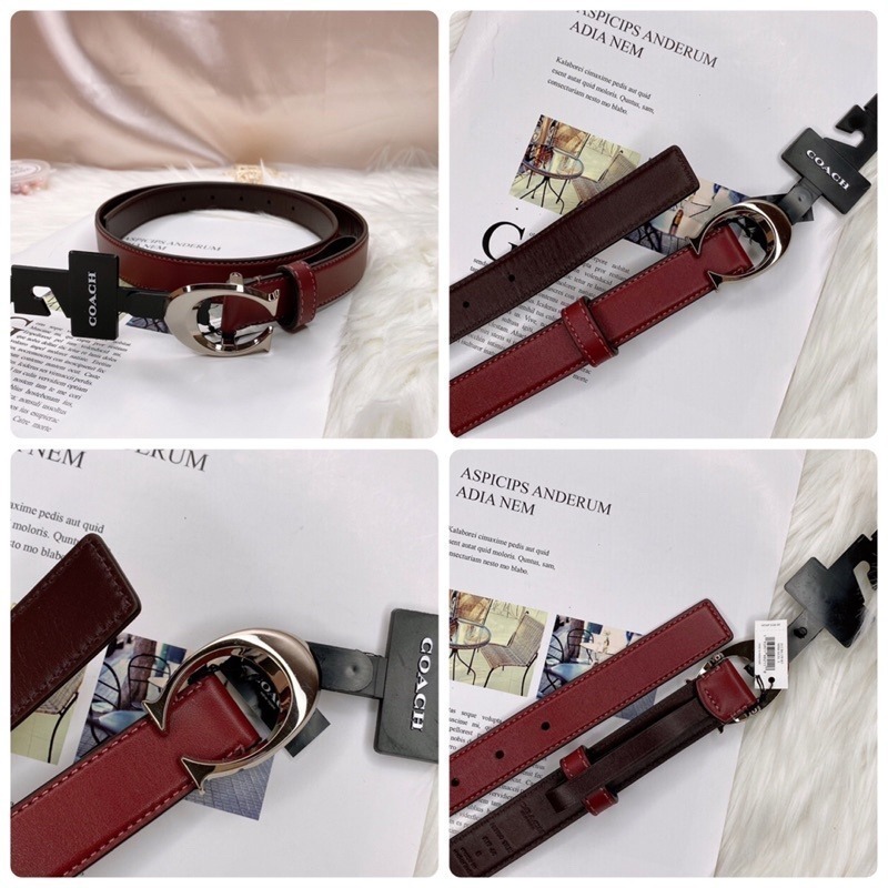 美國代購🇺🇸台灣現貨 Coach C字Logo皮帶 女款皮帶-細節圖5