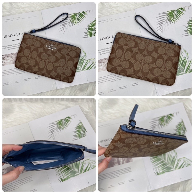 美國代購🇺🇸台灣現貨 Coach 單層大手拿 L型拉鍊大手拿-細節圖5