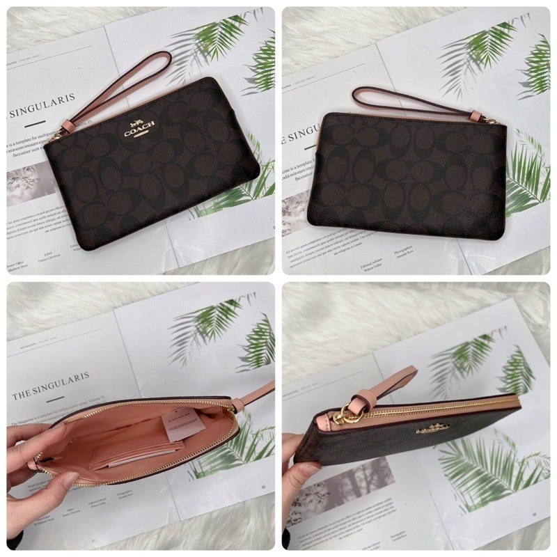 美國代購🇺🇸台灣現貨 Coach 單層大手拿 L型拉鍊大手拿-細節圖11