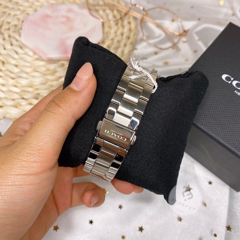 美國代購🇺🇸台灣現貨 Coach 滿版logo 腕錶 女錶-細節圖8