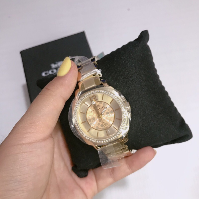美國代購🇺🇸台灣現貨 Coach 玫瑰金 腕錶 女用手錶-細節圖6