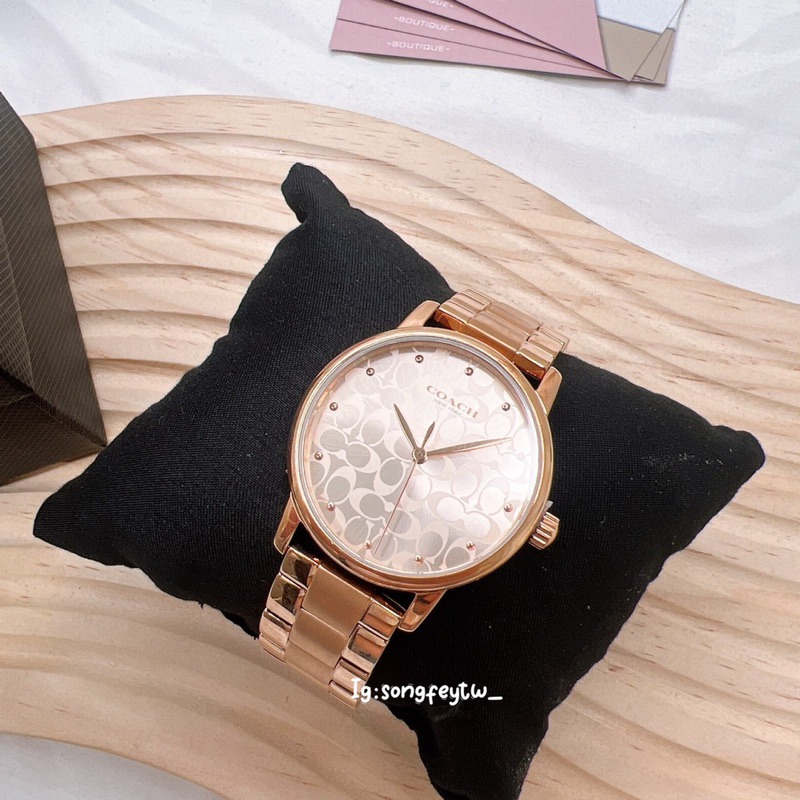 美國代購🇺🇸台灣現貨 Coach 滿版logo女錶14503406 14503407-細節圖2