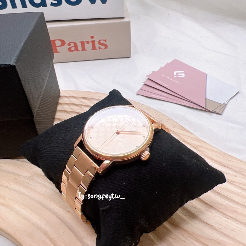 美國代購🇺🇸台灣現貨 Coach 滿版logo女錶14503406 14503407-細節圖3