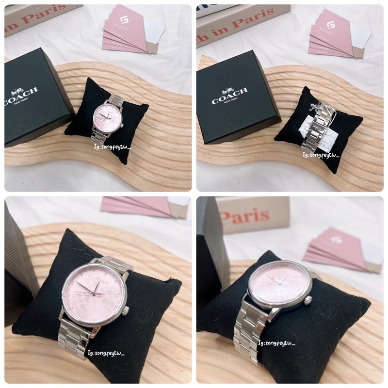 美國代購🇺🇸台灣現貨 Coach 滿版logo女錶14503406 14503407-細節圖8