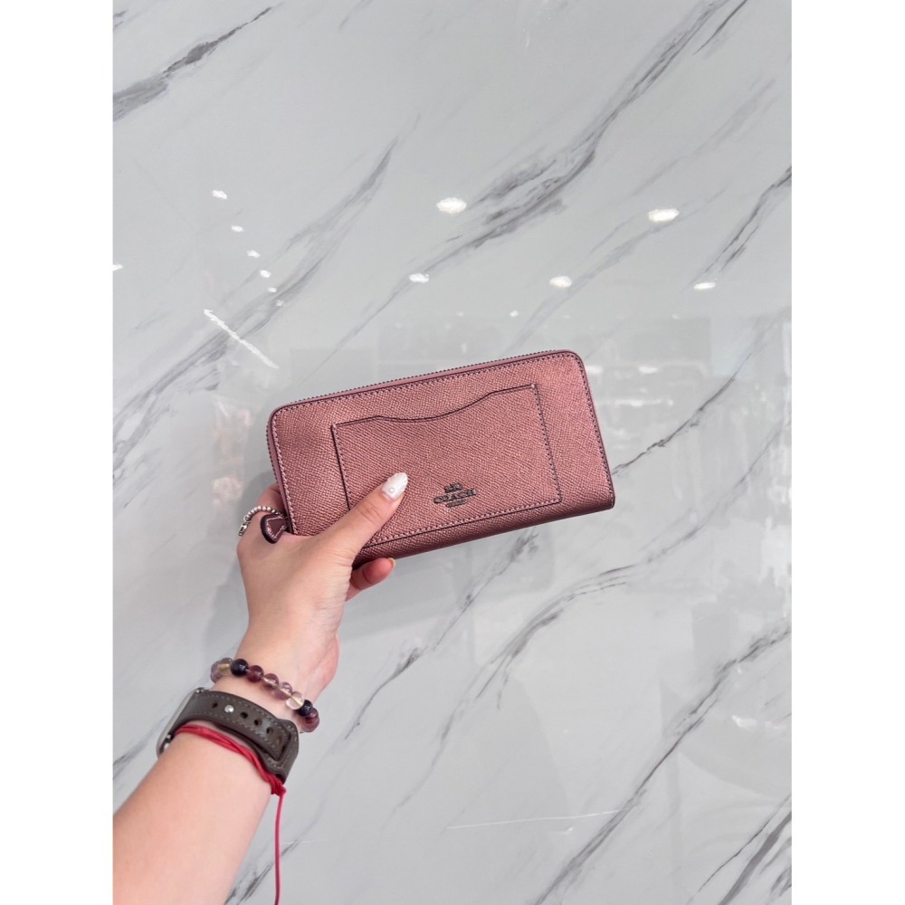 美國代購🇺🇸台灣現貨 Coach ㄇ型拉鍊長夾-細節圖7