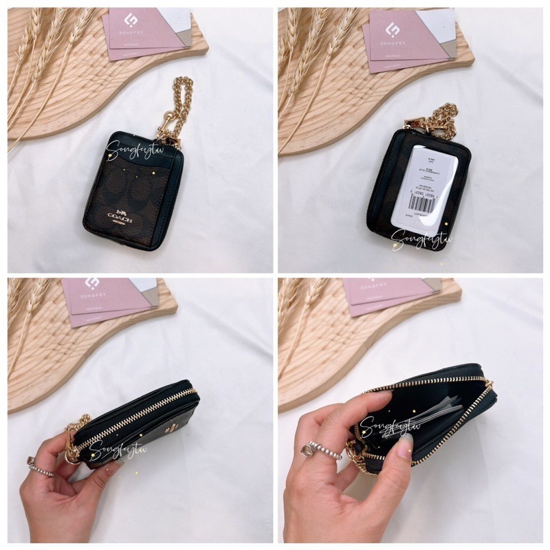美國代購🇺🇸台灣現貨 Coach 鍊帶 拉鍊零錢包-細節圖4