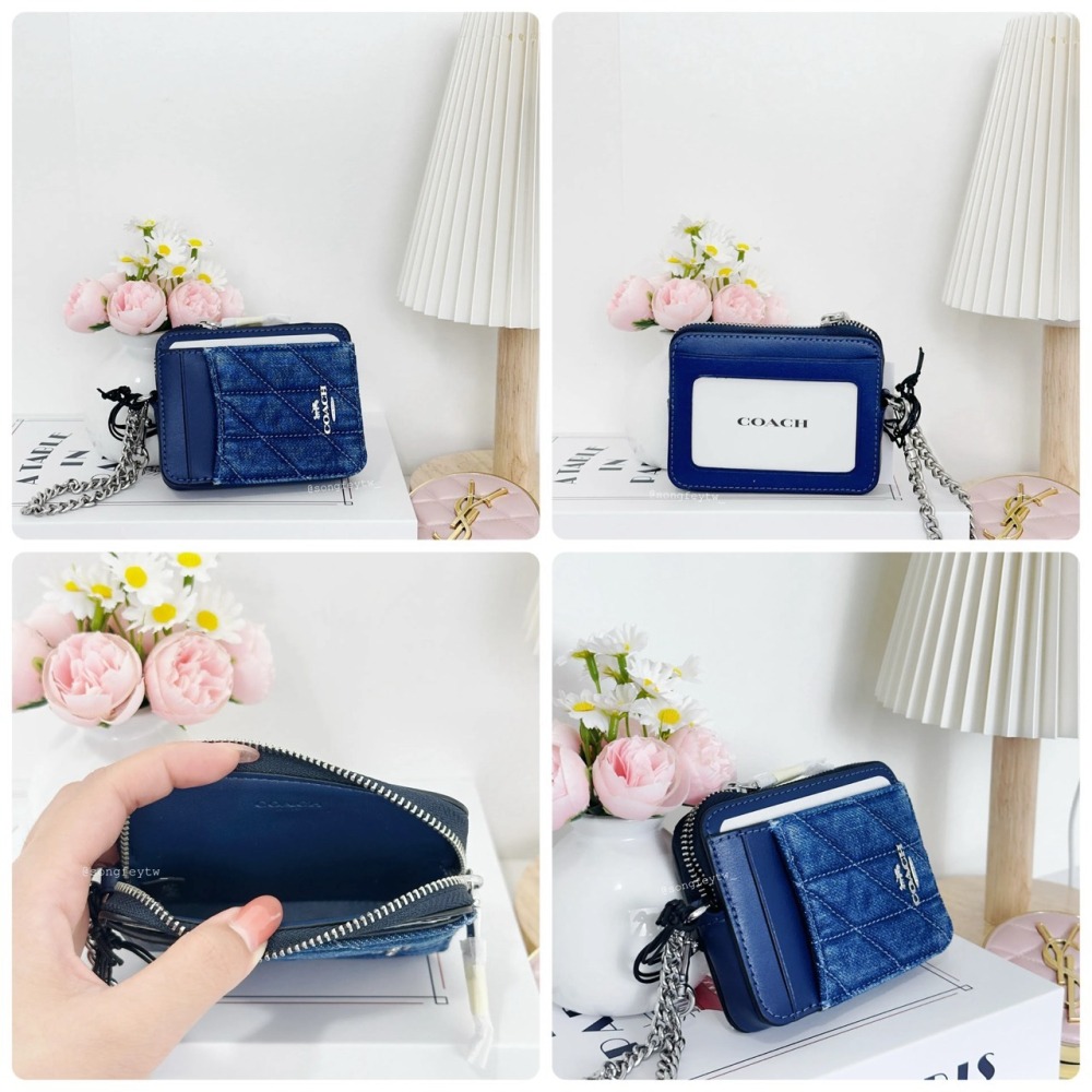美國代購🇺🇸台灣現貨 Coach 鍊帶 拉鍊零錢包-細節圖10