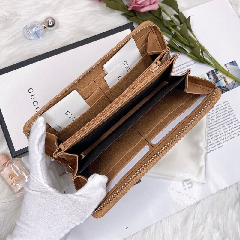 歐美代購 台灣現貨 Gucci 雙G 流蘇拉鍊長夾-細節圖3