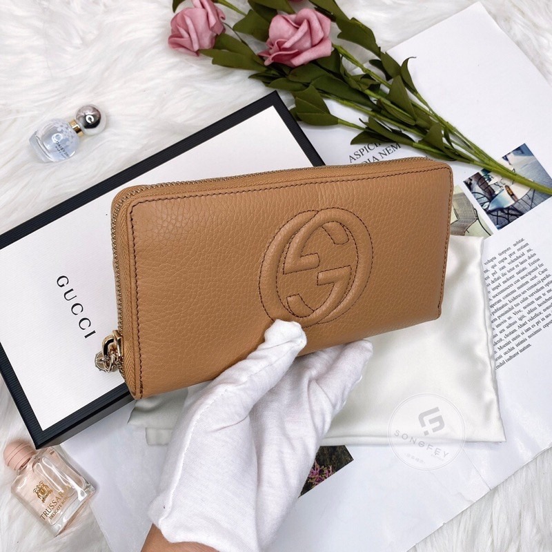 歐美代購 台灣現貨 Gucci 雙G 流蘇拉鍊長夾-細節圖4