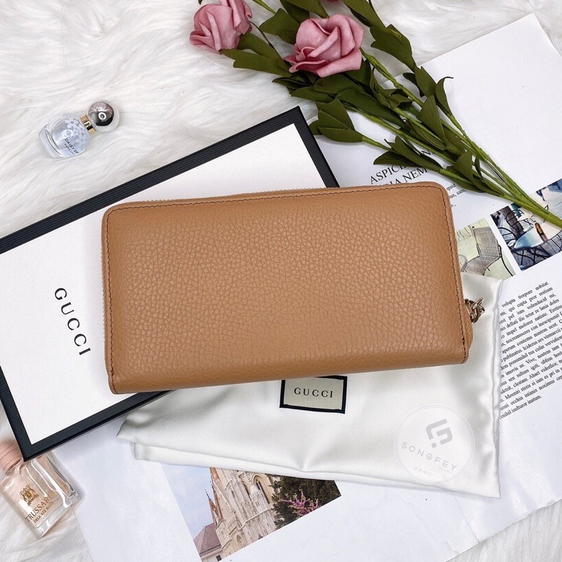 歐美代購 台灣現貨 Gucci 雙G 流蘇拉鍊長夾-細節圖5