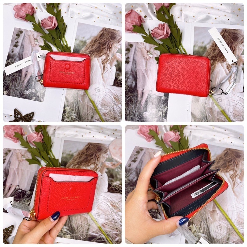 美國代購 台灣現貨 Marc Jacobs｜MJ 荔枝牛皮 ㄇ形拉鍊零錢包-細節圖7