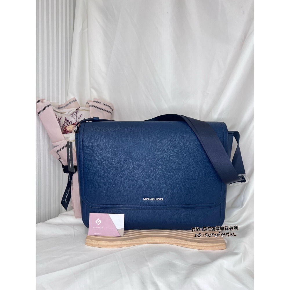 美國代購🇺🇸台灣現貨 MK 男款 掀蓋郵差包  側背包 斜背包 情人節 父親節-規格圖5