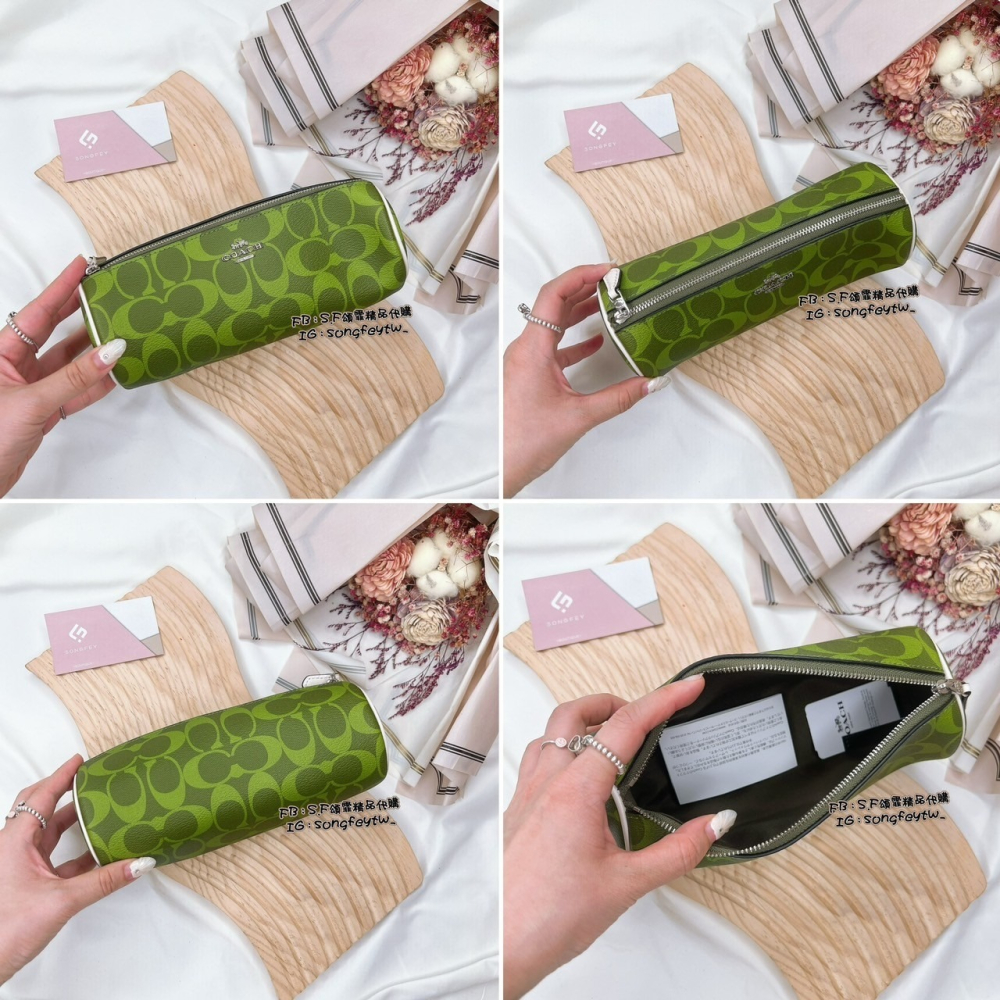 美國代購🇺🇸台灣現貨 Coach 滿版筆袋 化妝包-細節圖5