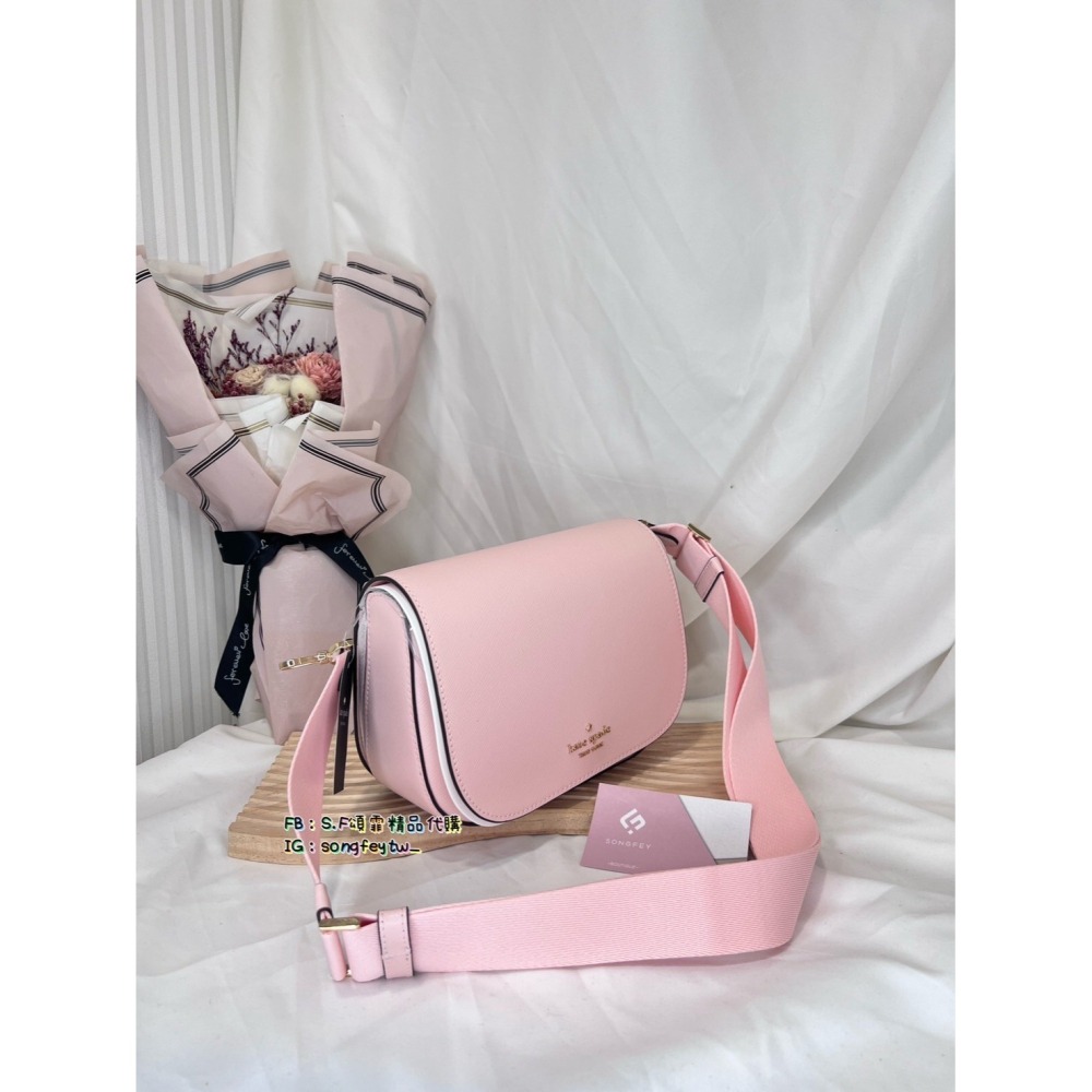 美國代購🇺🇸台灣現貨 Kate spade 新款掀蓋馬鞍包 斜背包-細節圖4