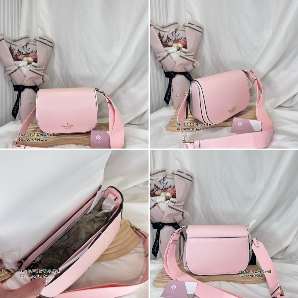 美國代購🇺🇸台灣現貨 Kate spade 新款掀蓋馬鞍包 斜背包-細節圖6