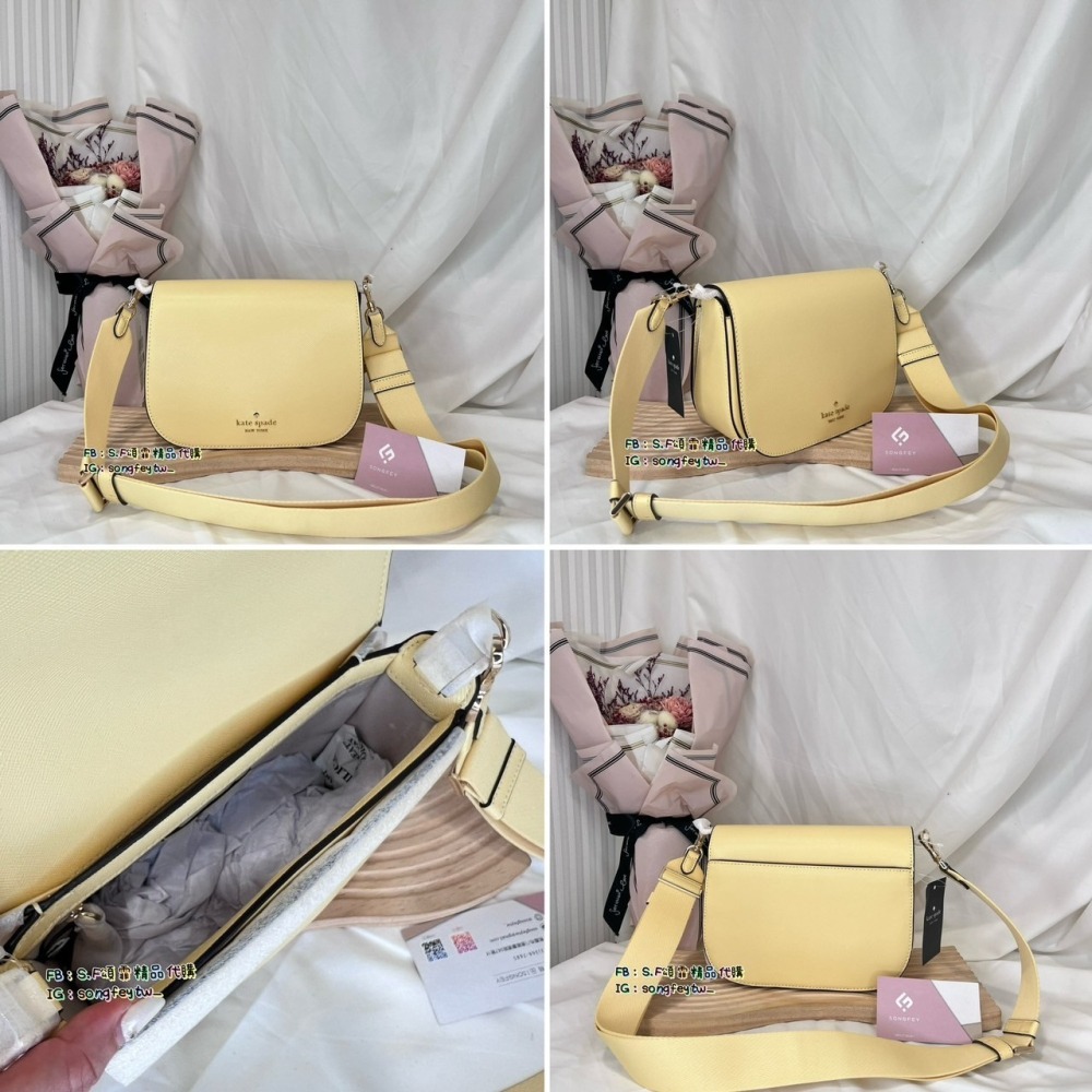 美國代購🇺🇸台灣現貨 Kate spade 新款掀蓋馬鞍包 斜背包-細節圖8