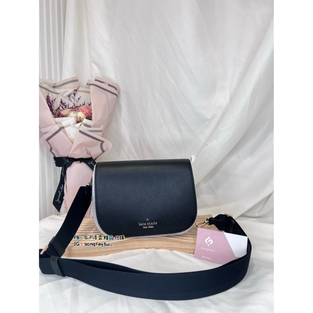 美國代購🇺🇸台灣現貨 Kate spade 新款掀蓋馬鞍包 斜背包-細節圖9