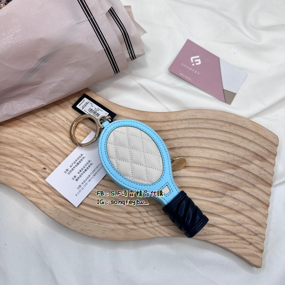 美國代購🇺🇸台灣現貨 Kate Spade 網球拍造型零錢包-細節圖4