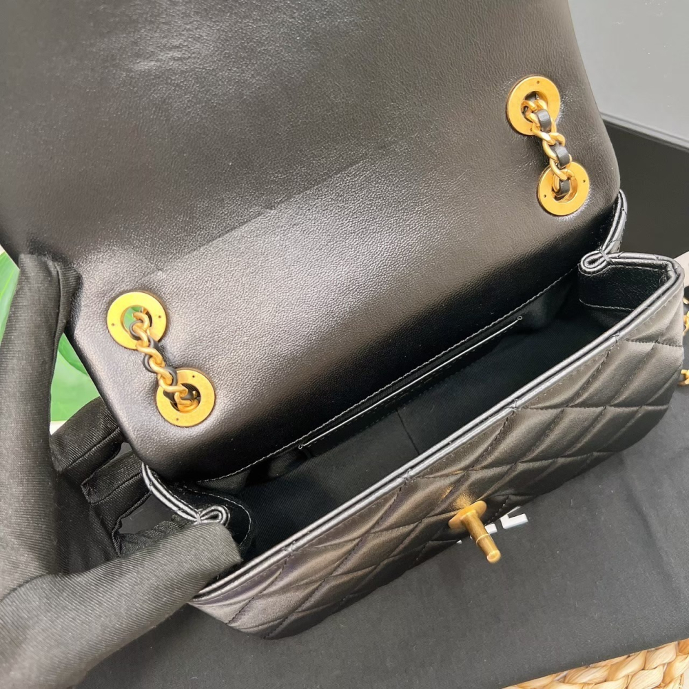 歐美代購 台灣現貨 CHANEL 小香風 兩用鍊包 KLASS.TASCHE/UEBERSCHLAG-細節圖3