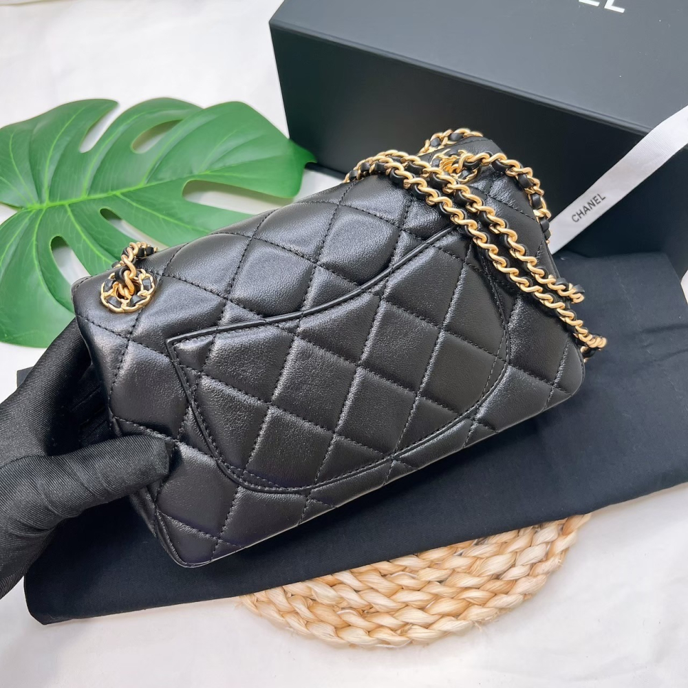 歐美代購 台灣現貨 CHANEL 小香風 兩用鍊包 KLASS.TASCHE/UEBERSCHLAG-細節圖7