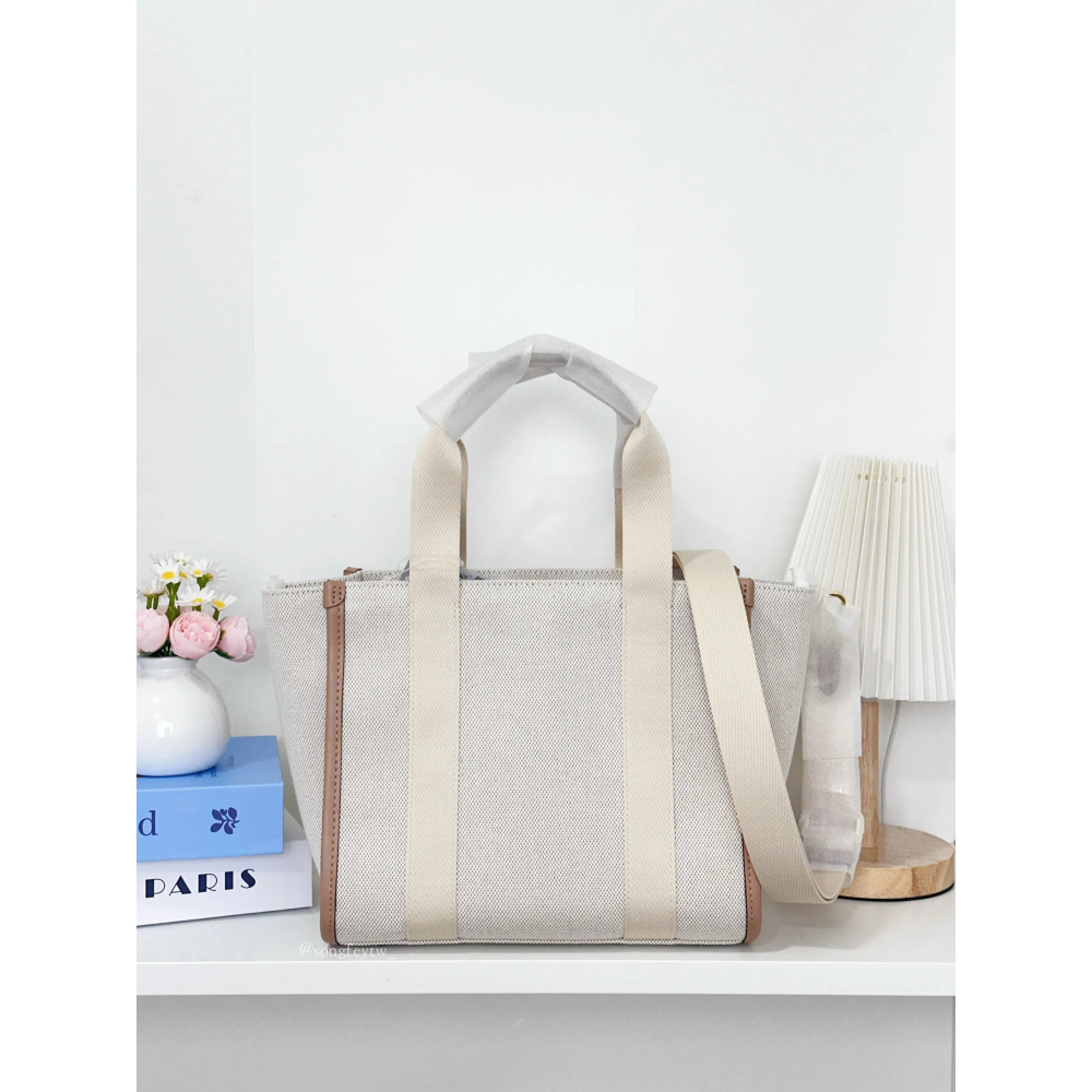 美國代購🇺🇸台灣現貨  KATE SPADE 帆布托特包 紙袋包 手提斜背包-細節圖6