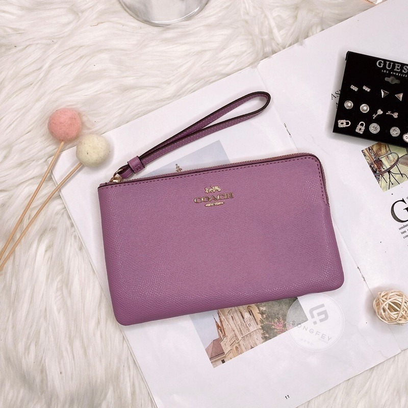 美國代購  台灣現貨 Coach 單層大手拿 手拿包-細節圖2