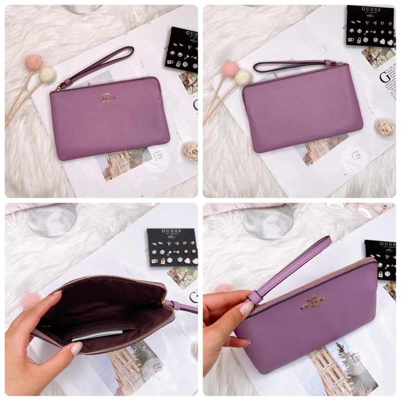 美國代購  台灣現貨 Coach 單層大手拿 手拿包-細節圖3