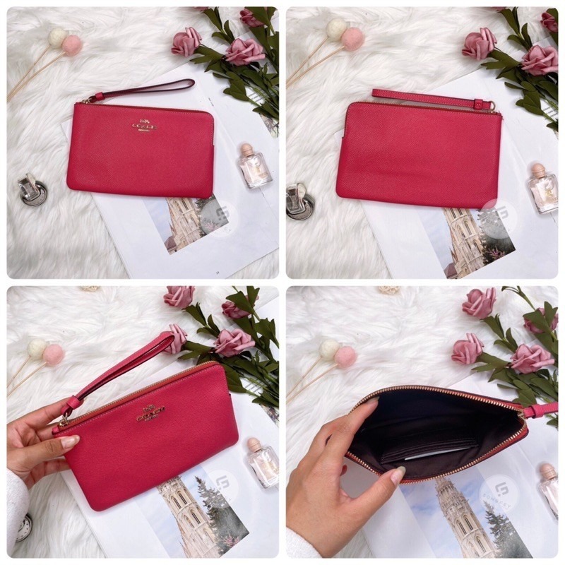 美國代購  台灣現貨 Coach 單層大手拿 手拿包-細節圖5