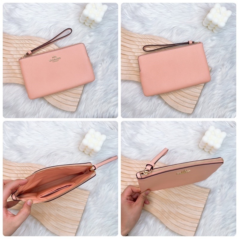 美國代購  台灣現貨 Coach 單層大手拿 手拿包-細節圖7