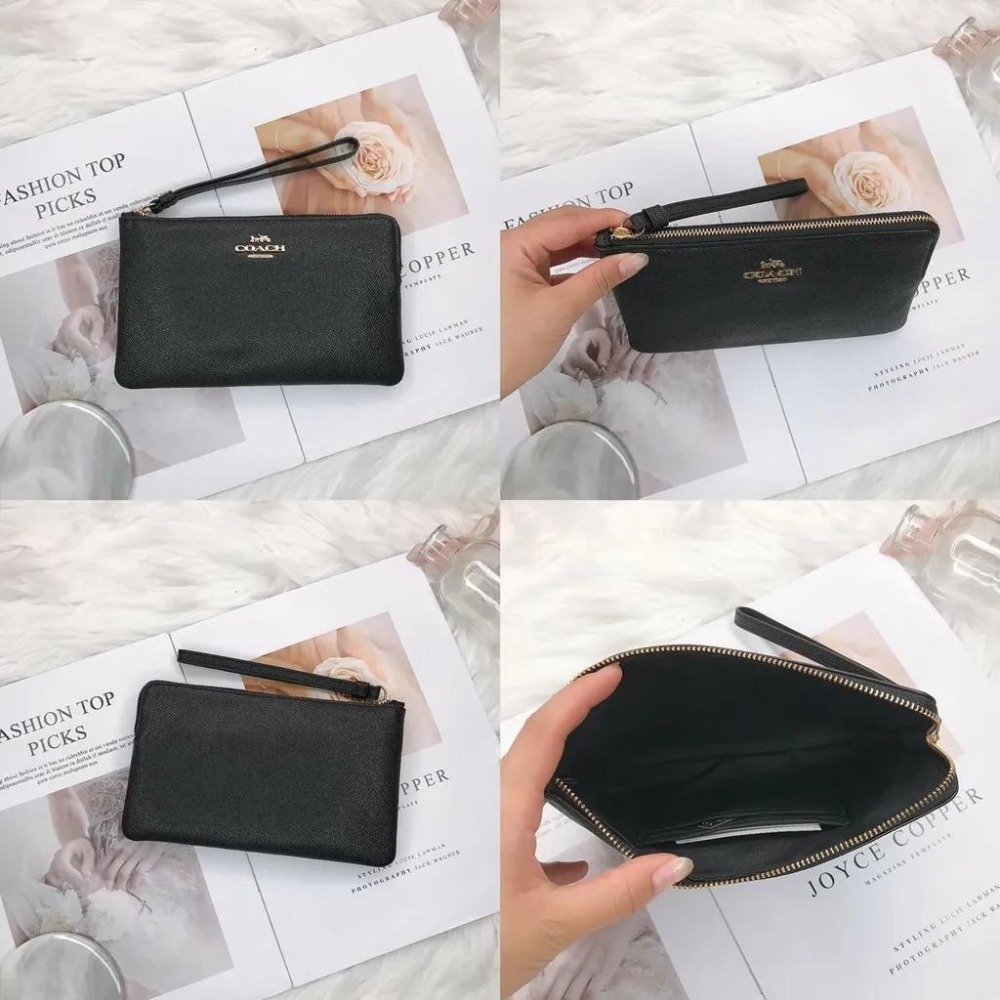 美國代購  台灣現貨 Coach 單層大手拿 手拿包-規格圖8