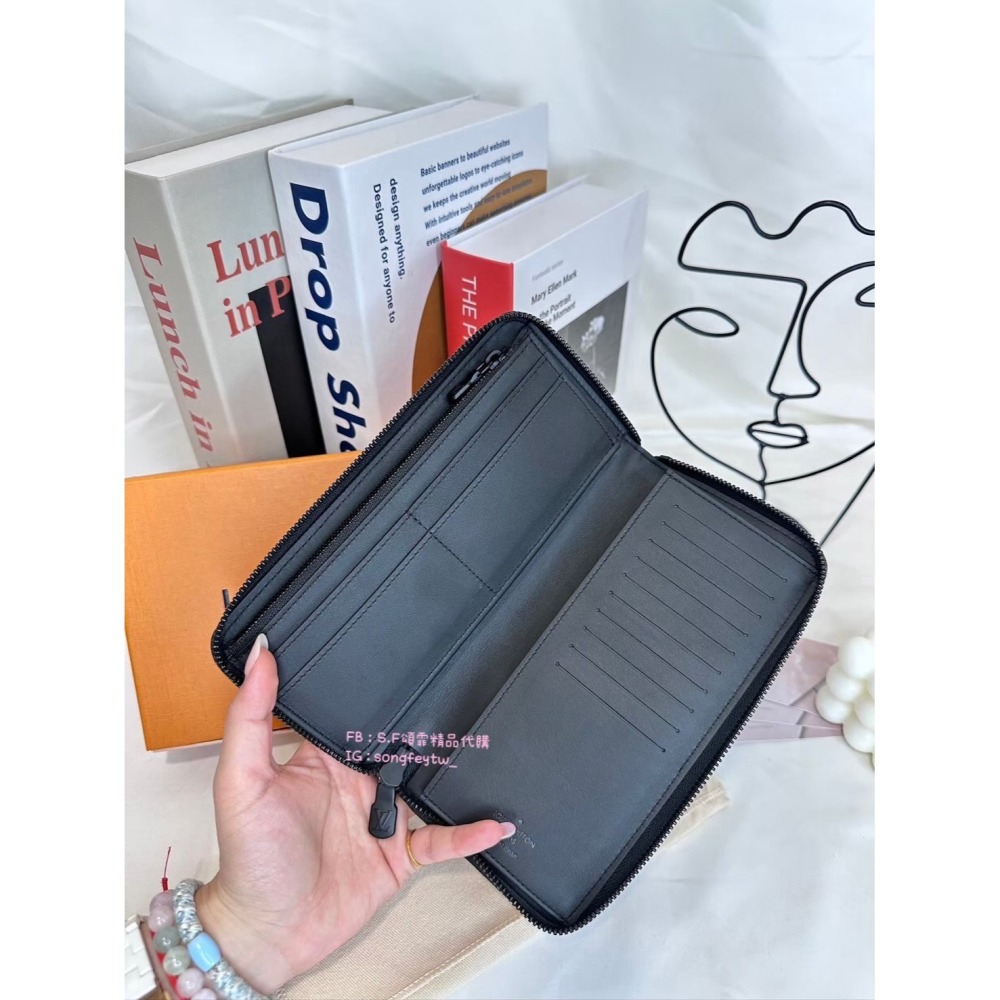 歐美代購🇺🇸臺灣現貨  Louis Vuitton｜LV 男款 壓紋 拉鍊長夾-細節圖2