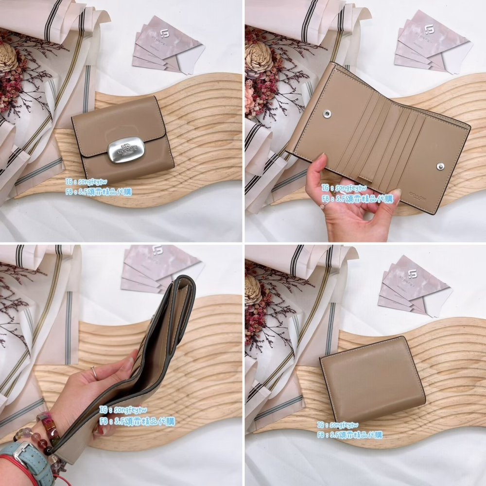 美國代購🇺🇸台灣現貨 COACH  新款喬治短夾  兩折短夾-細節圖6