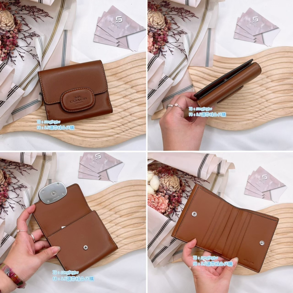 美國代購🇺🇸台灣現貨 COACH  新款喬治短夾  兩折短夾-細節圖8