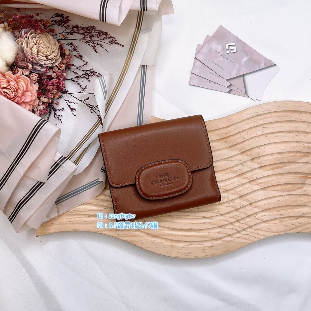 美國代購🇺🇸台灣現貨 COACH  新款喬治短夾  兩折短夾-規格圖10