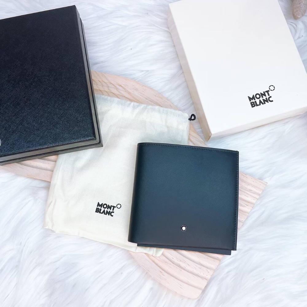 歐美代購 台灣現貨  萬寶龍 防盜6+4卡男短夾-規格圖5