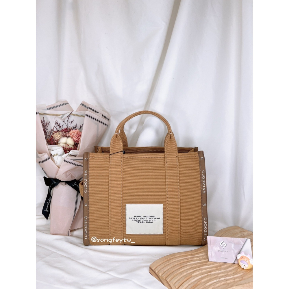 美國代購🇺🇸台灣現貨 MJ 專櫃款帆布中托特 新款 拉鏈托特 手提包 斜背包-細節圖4