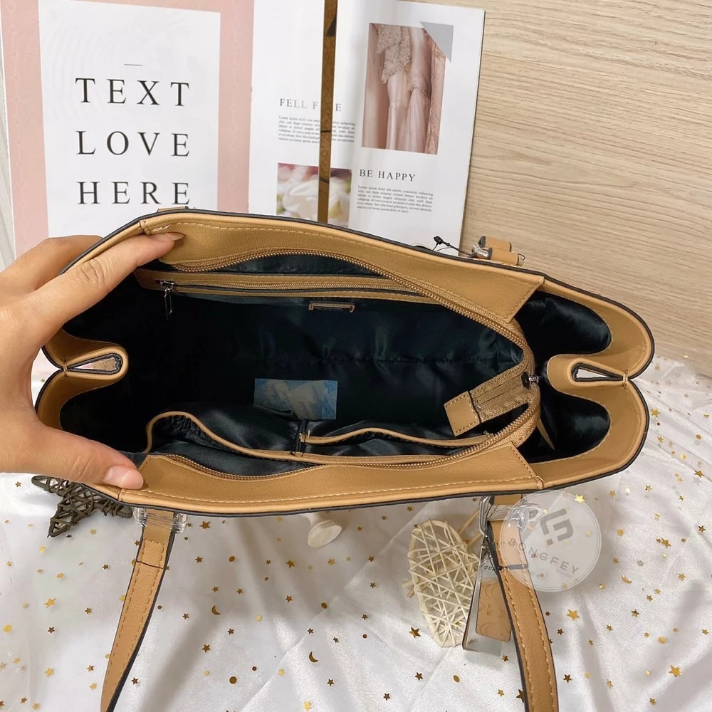 Guess 拉鍊托特包 肩背包-細節圖2