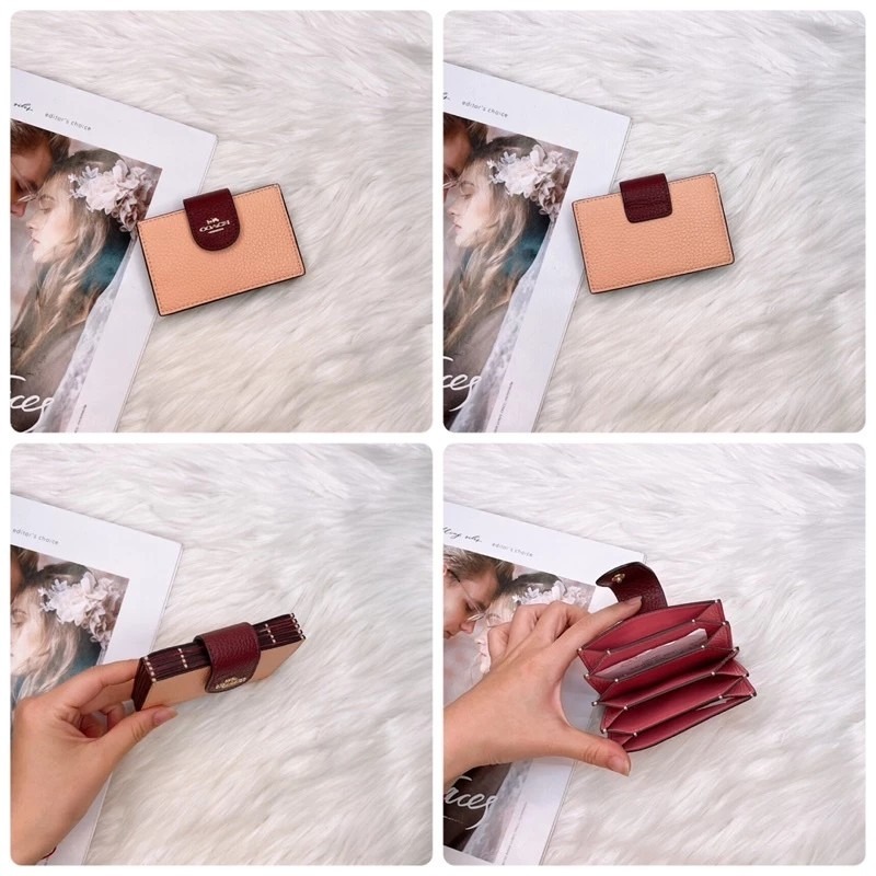 美國代購 台灣現貨 Coach 風琴卡片包 卡片夾 名片夾-細節圖3