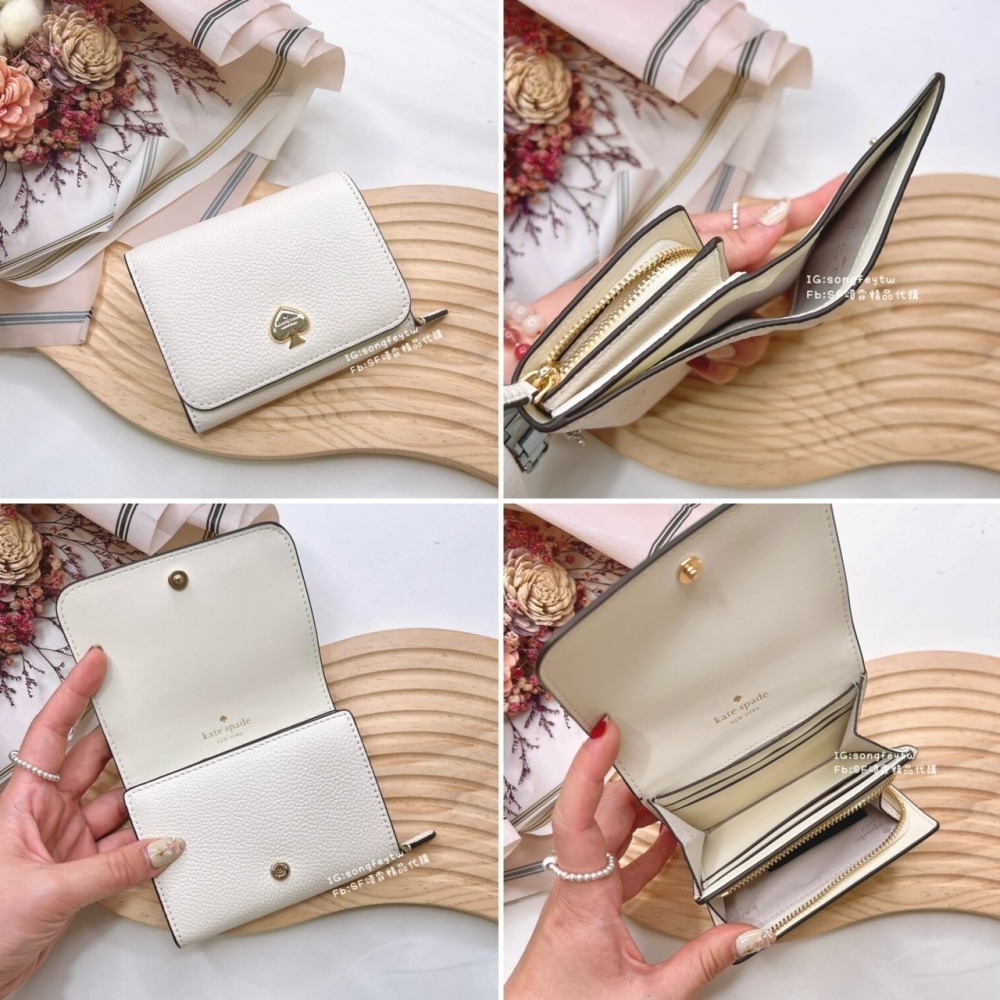 美國代購🇺🇸台灣現貨 Kate spade｜KS 新款 兩折牛皮短夾-細節圖7